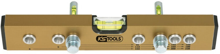 KS TOOLS Niveau à entraxes normalisés aluminium 246 mm - 204.2
