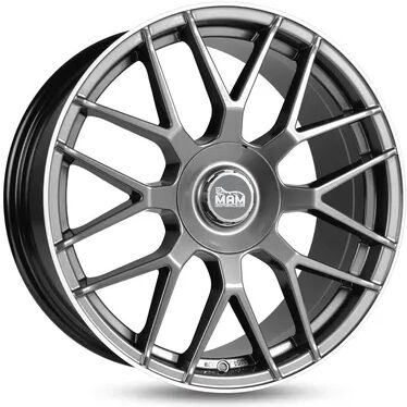 MAM Wheels Gt1 Black Front Polish 8.5x19 ET 45 5/100 Alufelge Schwarz