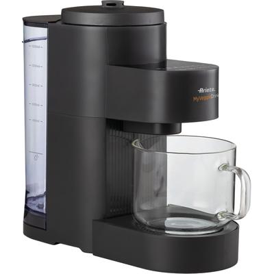 ARIETE Entsafter "My VeggieDrink", schwarz (kunststoff), B:16,5cm H:40cm T:35,5cm, Entsafter, Pflanzenmilch-, Milchshake-Zubereiter und Entsafter in Einem, 1,5 L