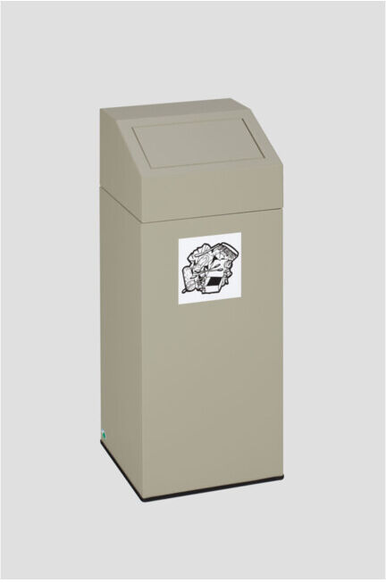 VAR Collecteur de déchets recyclables gris 82 l (1247)