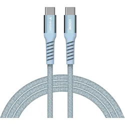 VERBATIM Sync & Charge USB-C zu USB-C 100W Magnetkabel 120 cm - blau