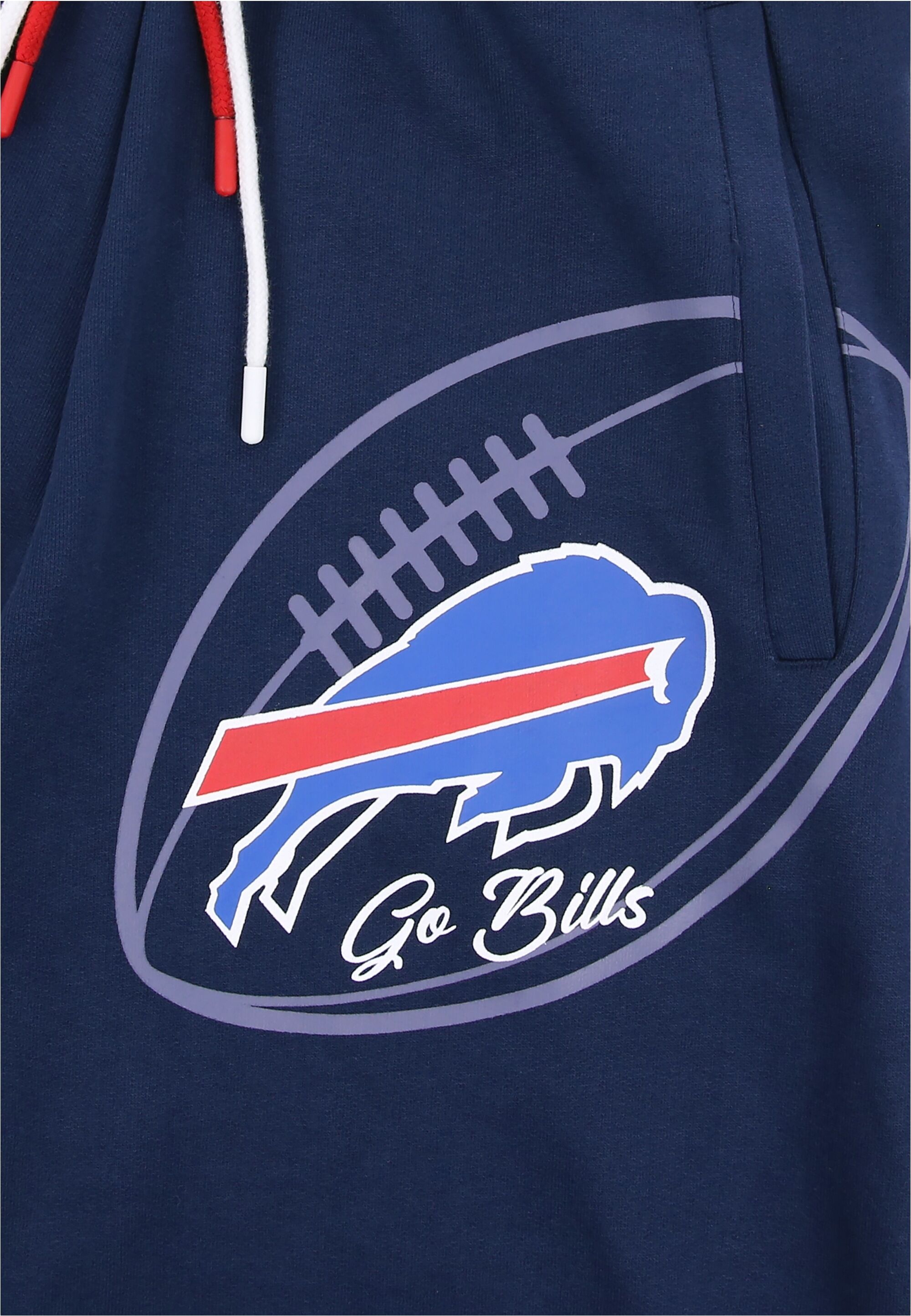 Sweathose RECOVERED "NFL Bills Go Bills", Herren, Gr. XXL, US-Größen, blau, 100% Baumwolle, bedruckt, lang, Hosen Sweathose, für alle Buffalo Bills-Fans