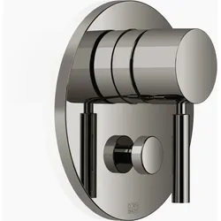 Dornbracht UP-Einhandbatterie mit Umstellung, Abdeckplatte 150mm, 36120660-19, Farbe: Dark Chrome