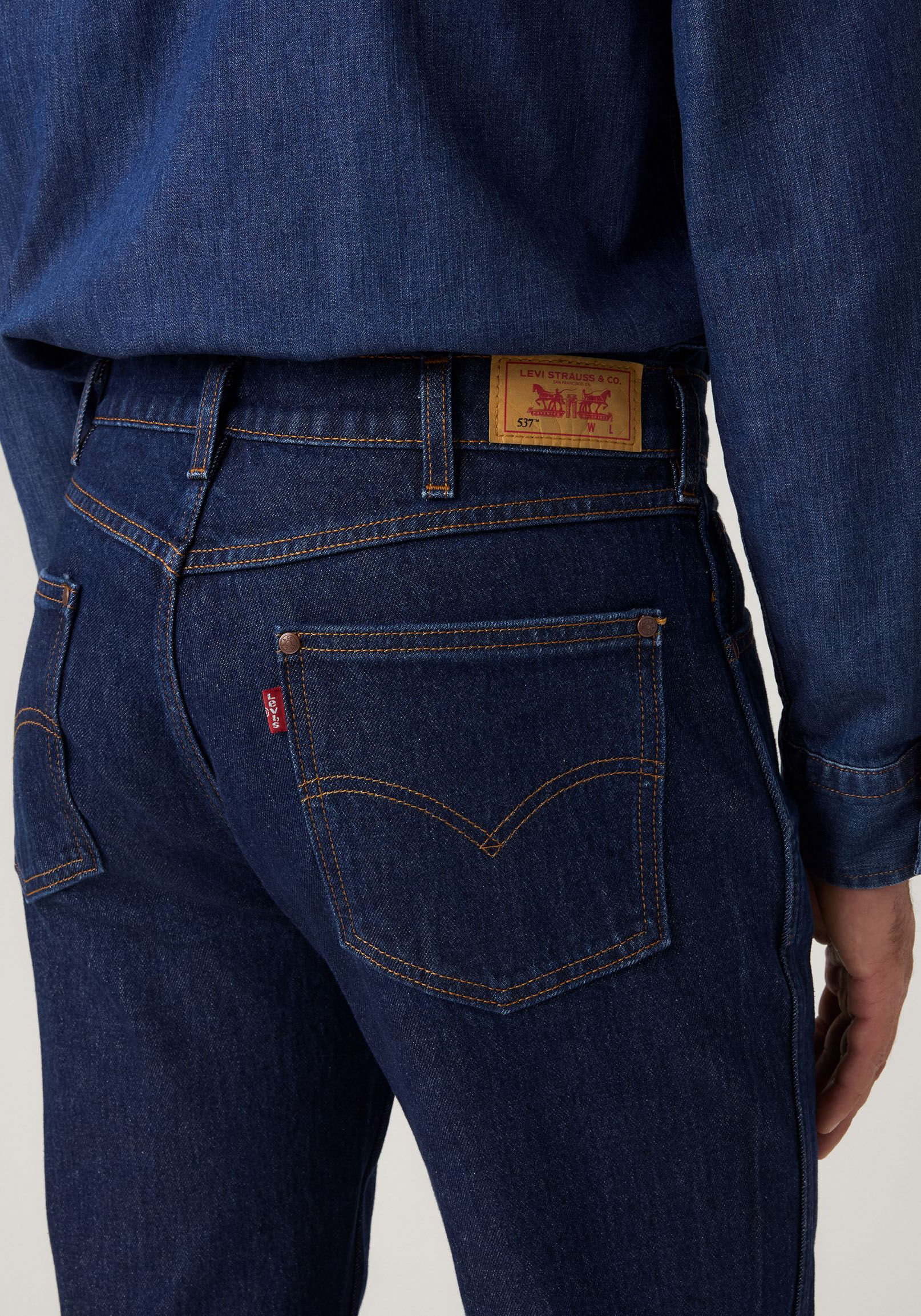 Bootcut-Jeans LEVI'S "537™ WESTERN BOOTCUT", Herren, Gr. 30, Länge 32, rocky rinse, Denim/Jeans, Obermaterial: 99% Baumwolle, 1% Elasthan, bootcut fit lang, Jeans Bootcut-Jeans, im 5-Pocket-Style rocky rinse 30, Länge 32