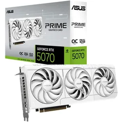 ASUS Prime GeForce RTX 5070 12GB GDDR7 OC Edition Gaming Grafikkarte Weiß
