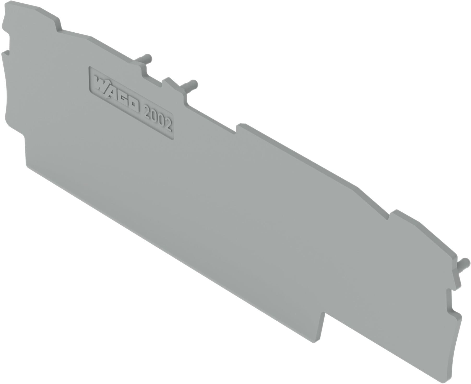 WAGO Abschluss- und Zwischenplatte Top Job S 4L 2002-1891 1mm grau)