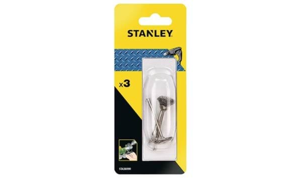 Kit de Mini Escovas de Arame - 3 Pcs Stanley STA36090-XJ