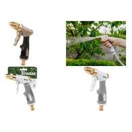 Bradas Spritzpistole AQUA LUX SOFT, 3 Sprühfunktionen, gold aus Metall mit Kupferakzenten, 3 Funktionen: S (ECO-505M)