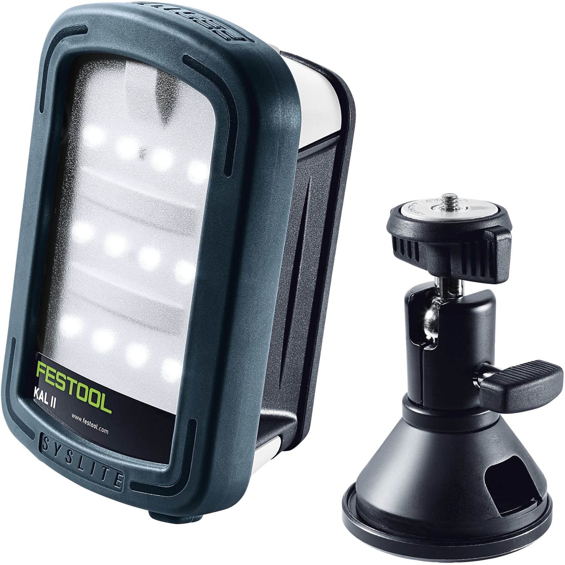 Festool KAL II-Set Arbeitsleuchte mit hoher Leuchtkraft und langer Laufzeit für die optimale Ausleuchtung von Arbeitsbereichen, inkl. Akku und Ladegerät, 499815)