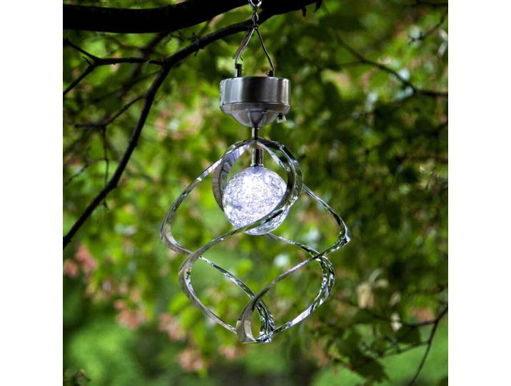 Best Season LED-Solar-Windspiel \ Wind Mill\ silber 1 cool white LED, Solarpanel, Akku, outdoor, 477-51