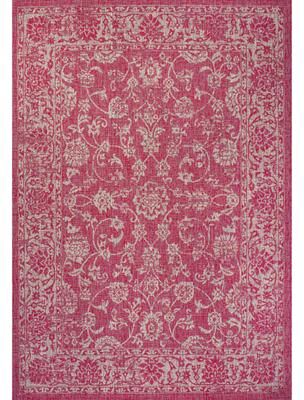 JONATHAN Y Sinjuri Bohemian Textured Weave Floral Indoor/Outdoor Area Rug