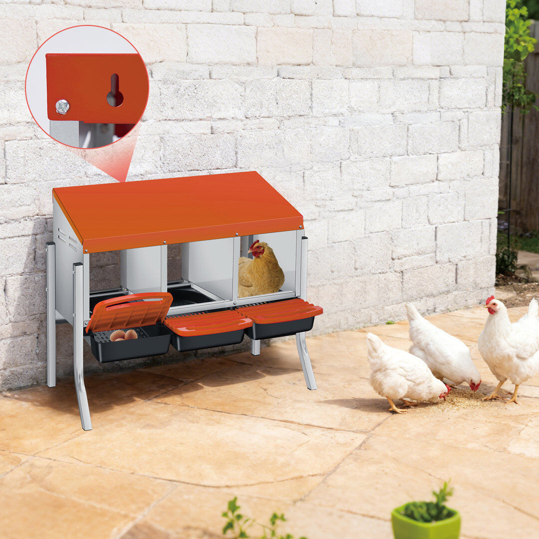 Archie & Oscar Nesting Boxes Orange 69.5cm H x 79.5cm W x 30cm D