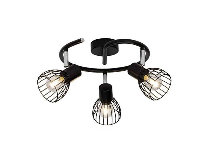 Brilliant Lampe Blacky Spotspirale 3flg schwarz 3x D45, E14, 40W, geeignet für Tropfenlampen (nicht enthalten) Für LED-Leuchtmittel geeignet