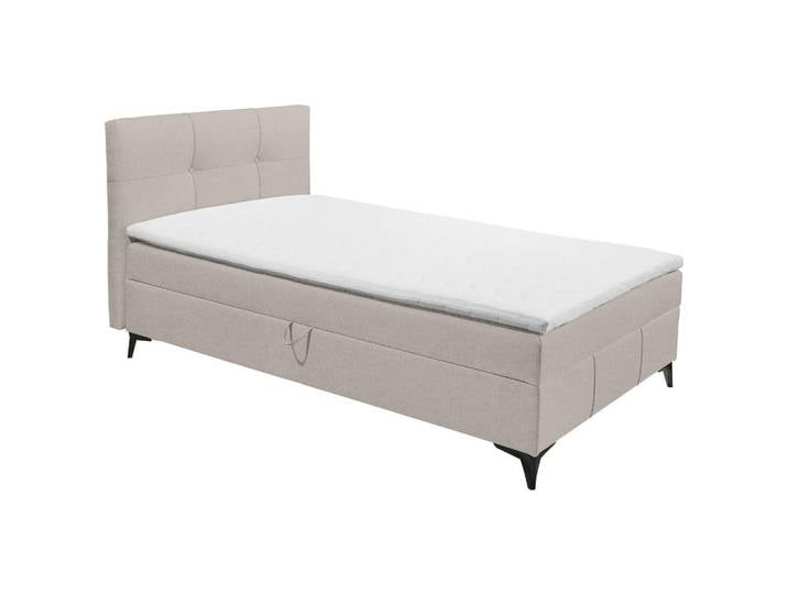 Xora Boxbett, Beige, 120x200 cm, Bettkasten, gepolstertes Kopfteil, Kinderzimmer & Jugendzimmer, Jugendmöbel, Jugendbetten