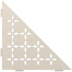Schlüter Systems SHELF-E-S1 Wand-Ablagesystem Floral Aluminium TSI - strukturbeschichtet elfenbein Höhe: 210 mm Breite: 210 mm