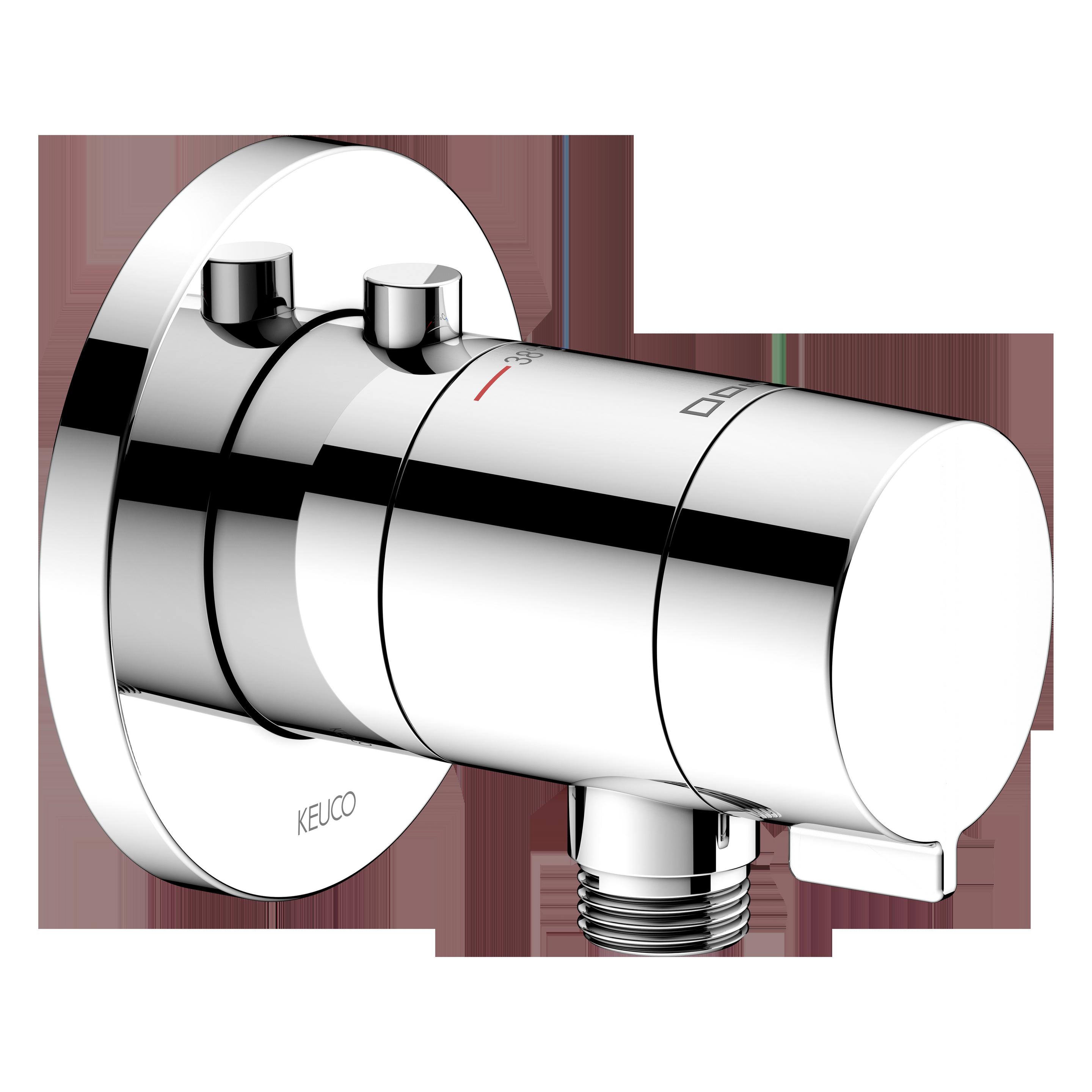 Keuco Thermostat-Brausemischer IXMO solo UP m Schlauchans. Rosette rund vc (59554010001)