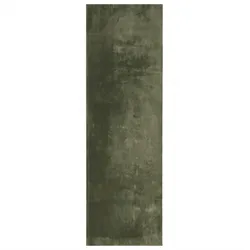 vidaXL Teppich HUARTE Kurzflor Weich und Waschbar Waldgrün 80x250 cm