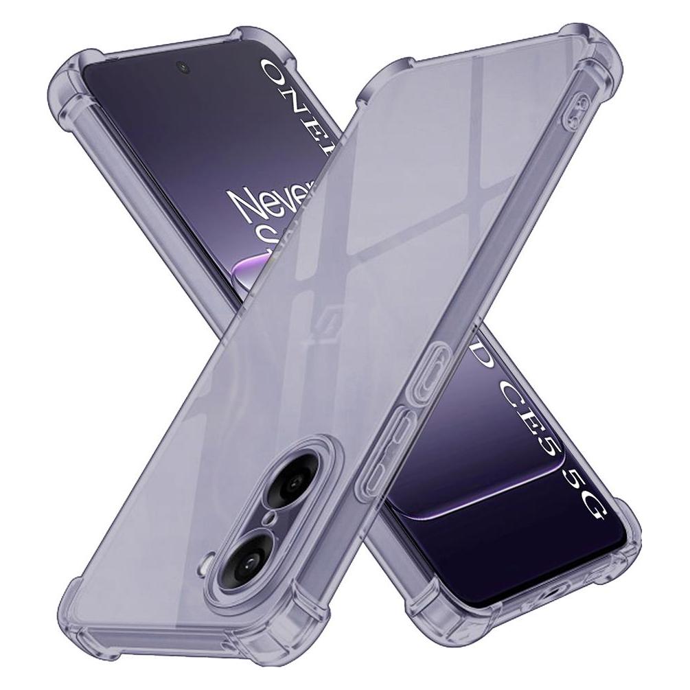 Techsuit - Shockproof Clear Silicone - OnePlus Nord CE5 - Smoke Black (OnePlus Nord CE5) (61232612)