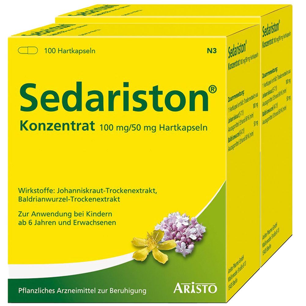 Sedariston Konzentrat Sparset 2x100 St Hartkapseln