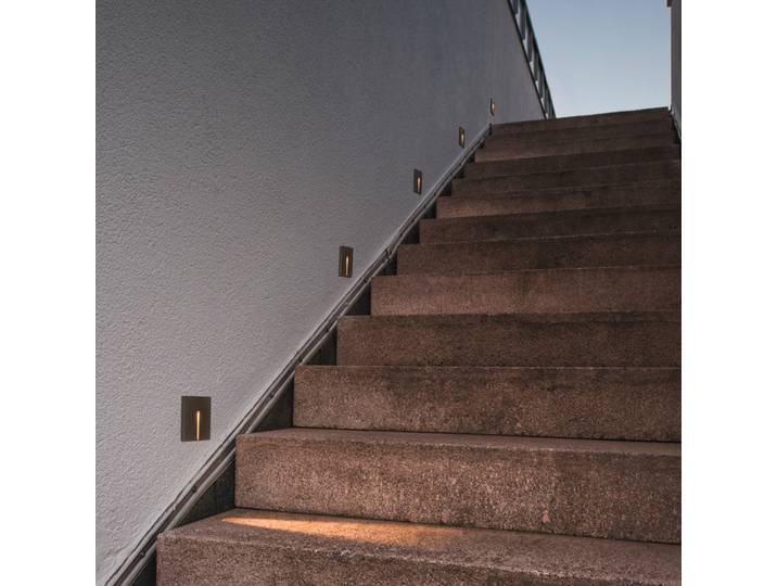 Concreto applique encastrable LED, étroit, IP65, gris clair - SLV - Moderne - Béton - Angulaire