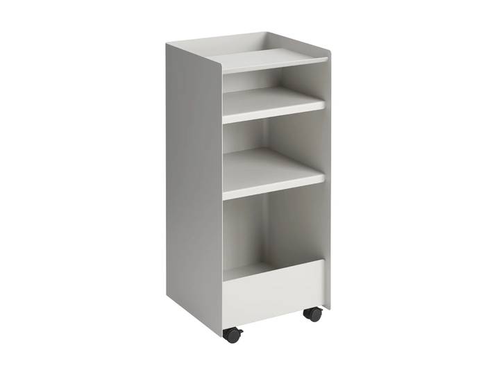 Muuto Chariot à roulettes ouvert Folded Trolley Gris, 37,4x38,7x37,2 cm