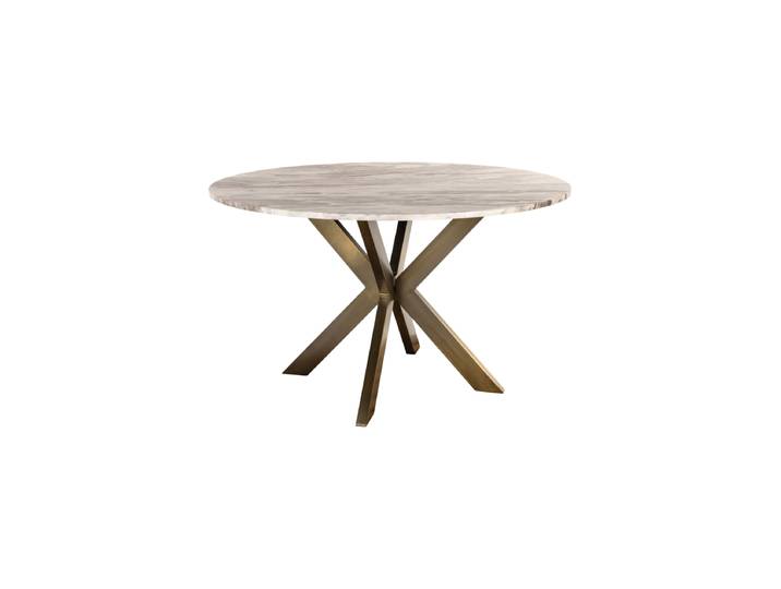 Runder Marmor Design Esstisch „Bottega“, Ø 140 cm Pink Richmond Interiors