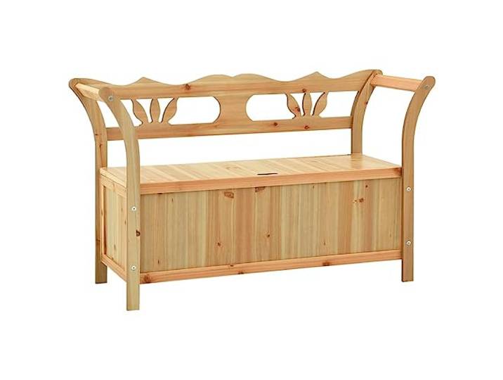 Makastle Sitzbank 107x45x75,5 cm Massivholz Tanne