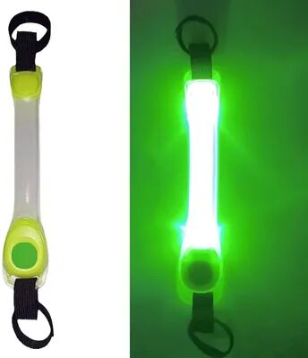 Fusion Finds Bright Paw LED Dog Safety Light Waterproof Flashing Clip For Collar, Harness & Leash green