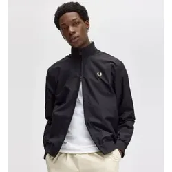Fred Perry für Herren. J2660 Jacke Brentham schwarz (M), Lässig, Polyamid