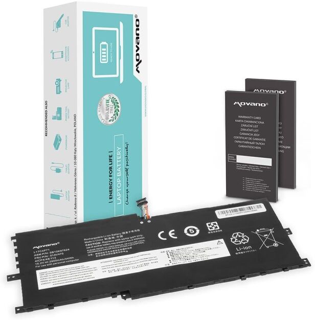 IBM Batterie Movano pour Lenovo ThinkPad X1 Yoga Gen 3, Yoga 2018 / 11,4V 2900 mAh (44Wh)