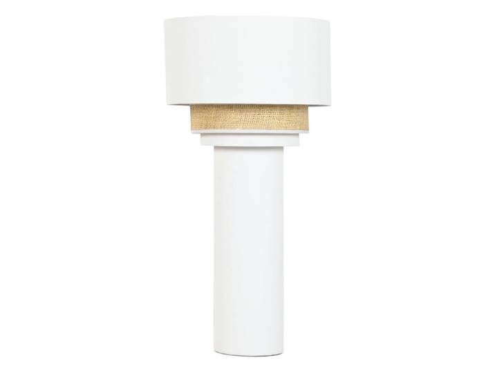 Lampadaire en céramique blanc 42x42x85 cm