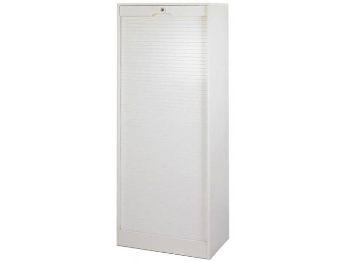 Classeur à Rideau - SIMMOB - Largeur 70 cm - Hauteur 172 cm - 20 niches - Blanc
