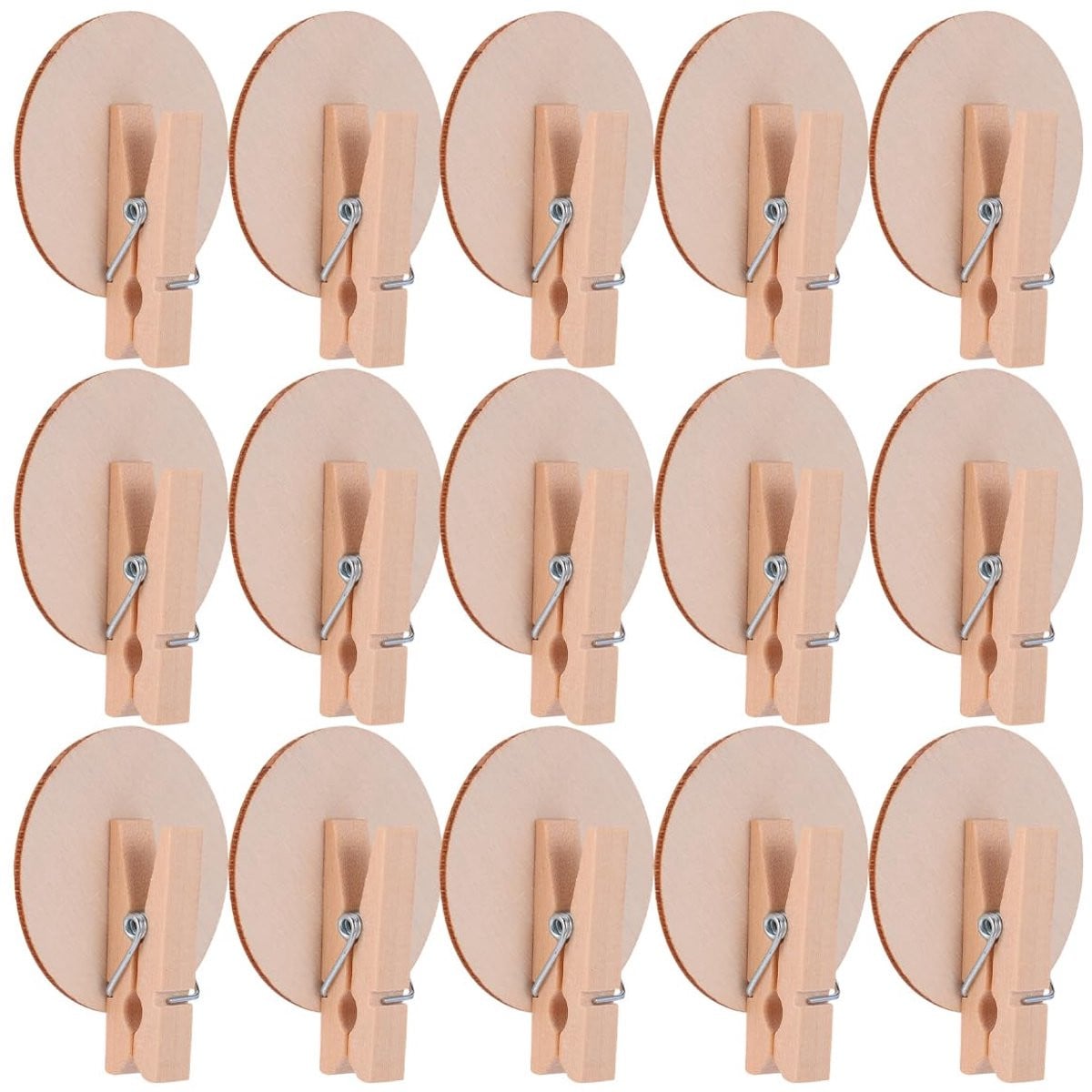 24 stuks Houten Mini Knijpers voor Decoratie en Hobby