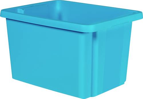 Curver 225501 Drehstapelbehälter ESSENTIALS Drehstapelbox 26L, blau stapelbar Blau 1St.