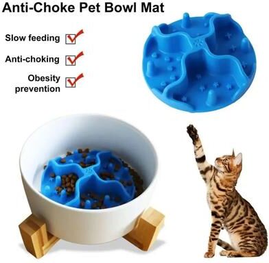 Uplift Essentials Suction Base Silicone Slow Feeding Mat For Anxiety Relief & Healthy Eating l