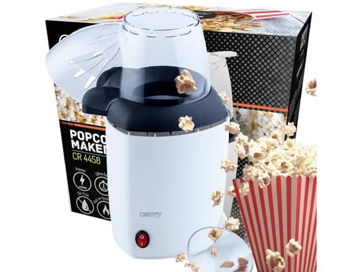 Adler Popcornmachine met 1200 W Power CR 4458, wit
