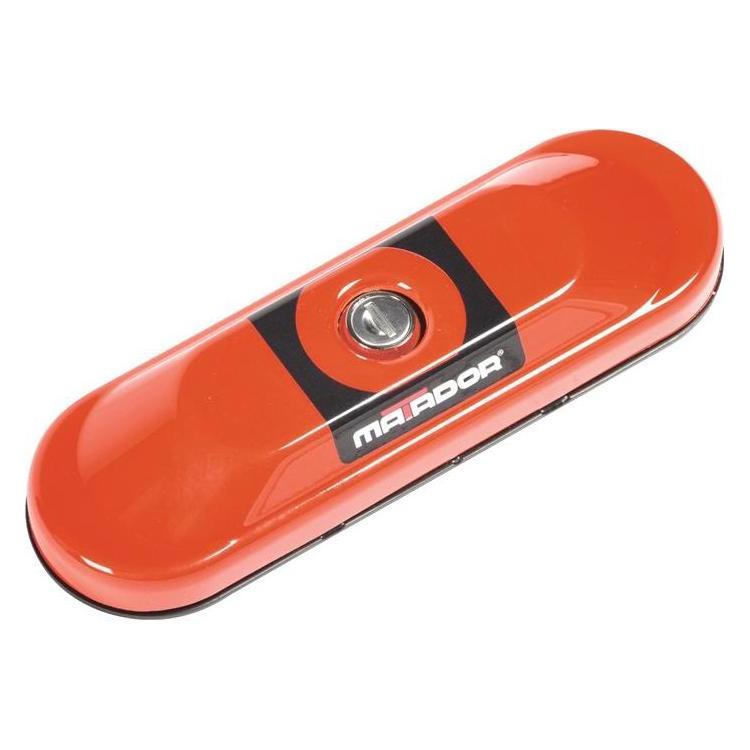 Matador Laderaumsicherung Bull-Lock Oval Edelstahl, pulverbeschichtet Türöffnung Hinten rot (18632)