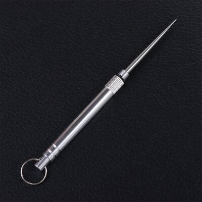 Modern Mode Marketplace Portable Metal Toothpick With Holder Reusable Fruit Fork For Travel silver