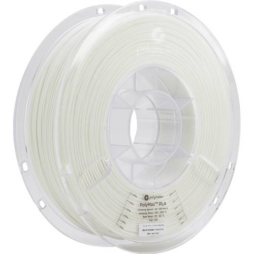 Polymaker PA06002 PolyMAX Tough Filament PLA hohe Steifigkeit, hohe Zugfestigkeit, schlagfest 1.75mm 750g Weiß 1St.