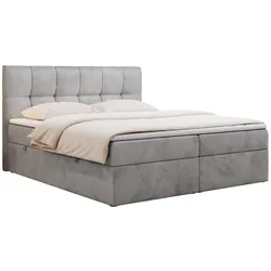BOXBETT RICO 180/200 Hellgrau Velvet - H3