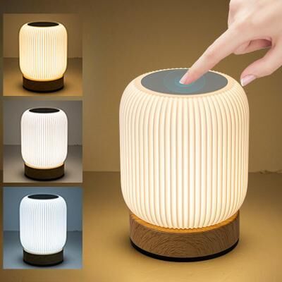 Evergreen Home Goods Portable, Rechargeable Table Light, Dimmable Touch Bedside Lamp For Bedroom, Living Room, With Adjustable Temperatures Portable, Rechargeable Table Light, Dimmable Touch Bedside Lamp For Bedroom, Living Room, With Adjustable Temperatu
