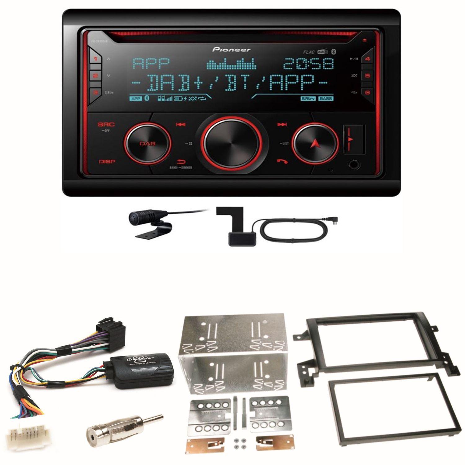 Pioneer FH-S820DAB Digitalradio Bluetooth Einbauset für Suzuki Grand Vitara JT