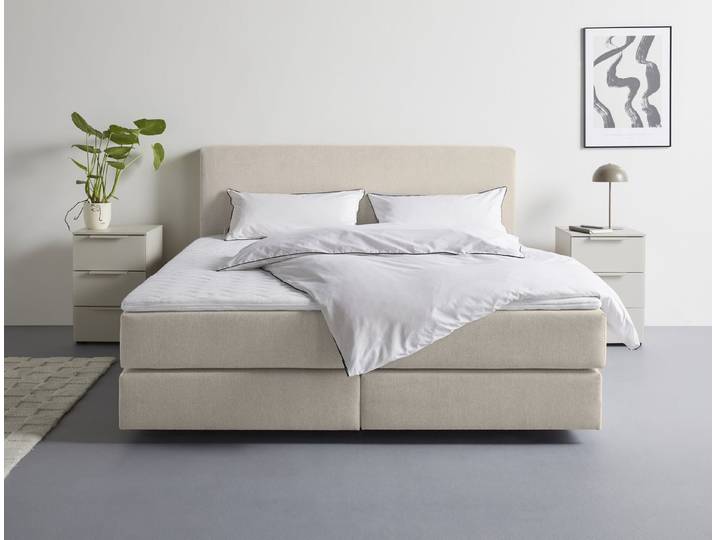 LeGer Home by Lena Gercke Boxspringbett Zalia erhältlich in verschiedenen Breiten, inkl. Toppper, wahlweise mit Bonnell- oder 7-Zonen-Tonnentaschenfederkern