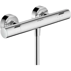hansgrohe Ecostat Fine Brausethermostat, Aufputz, mit Temperaturbegrenzer, 1 Verbraucher, chrom, 13323000