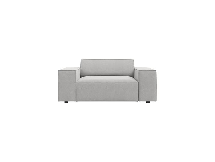 Design Sessel „Jodie“ Strukturstoff Hellgrau Chosen by Bloomingloft