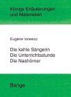 Eugène Ionesco - Königs Erläuterungen und Materialien, Bd.392, Die kahle Sängerin - Die Unterrichtsstunde - Die Nashörner - Preis vom 10.10.2026 11:48:34 h