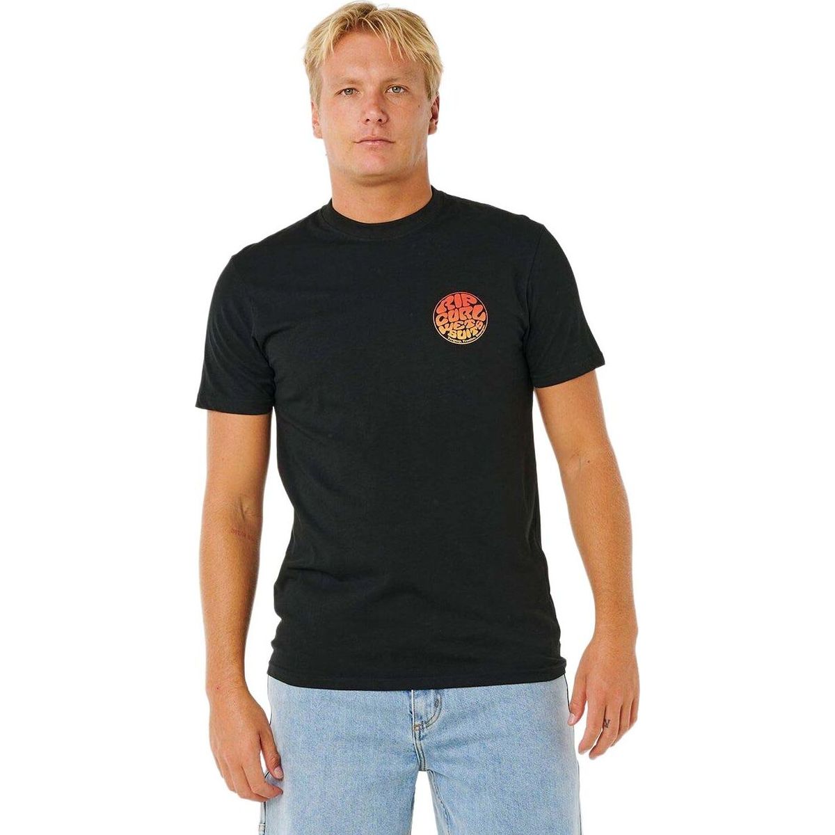 RipCurl Wettie Passage Icon Tee black (0090) S 10EMTE-0090-S