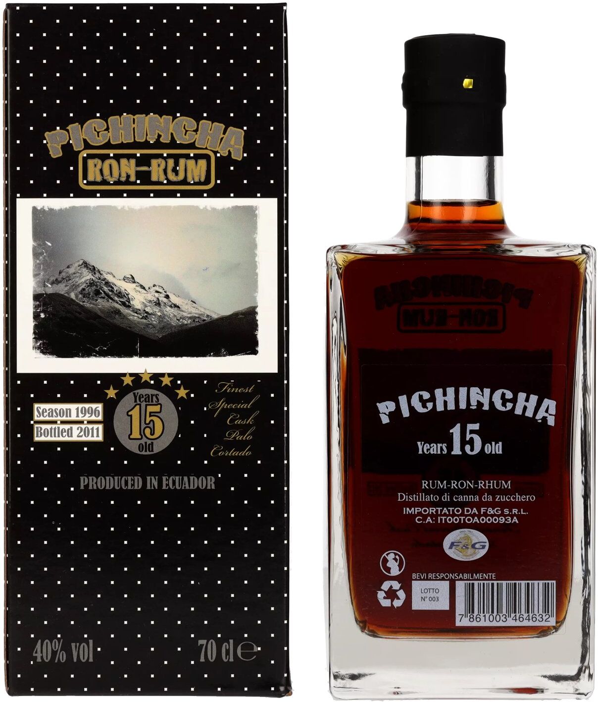 Pichincha Rum 15 Years Finest Special Cask Palo Cortado 40% Vol. 0,7l in Geschenkbox