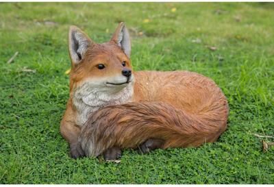 Hi-Line Gift Ltd. Fox Laying Down Statue
