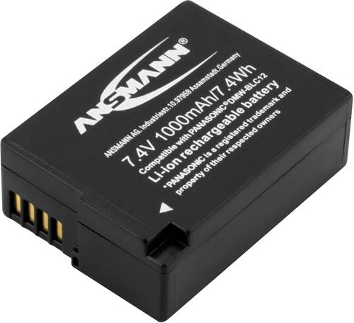 Ansmann A-Pan DMW-BLC12 Kamera-Akku ersetzt Original-Akku (Kamera) DMW-BLC12E 7.4 V 1000 mAh